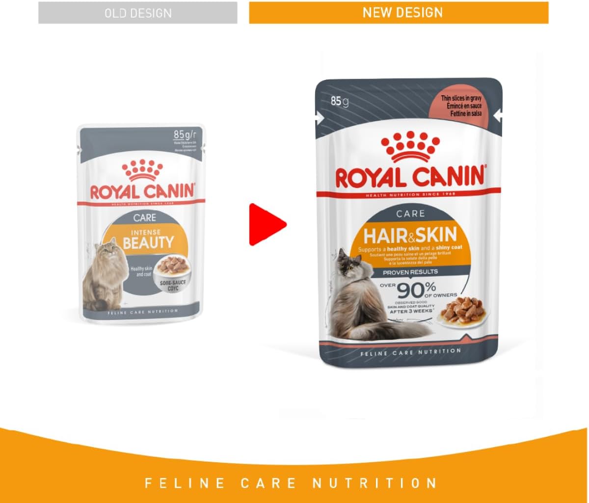 Royal Canin Feline Care Nutrition Intense Beauty Gravy (WET FOOD - 85g Pouch)